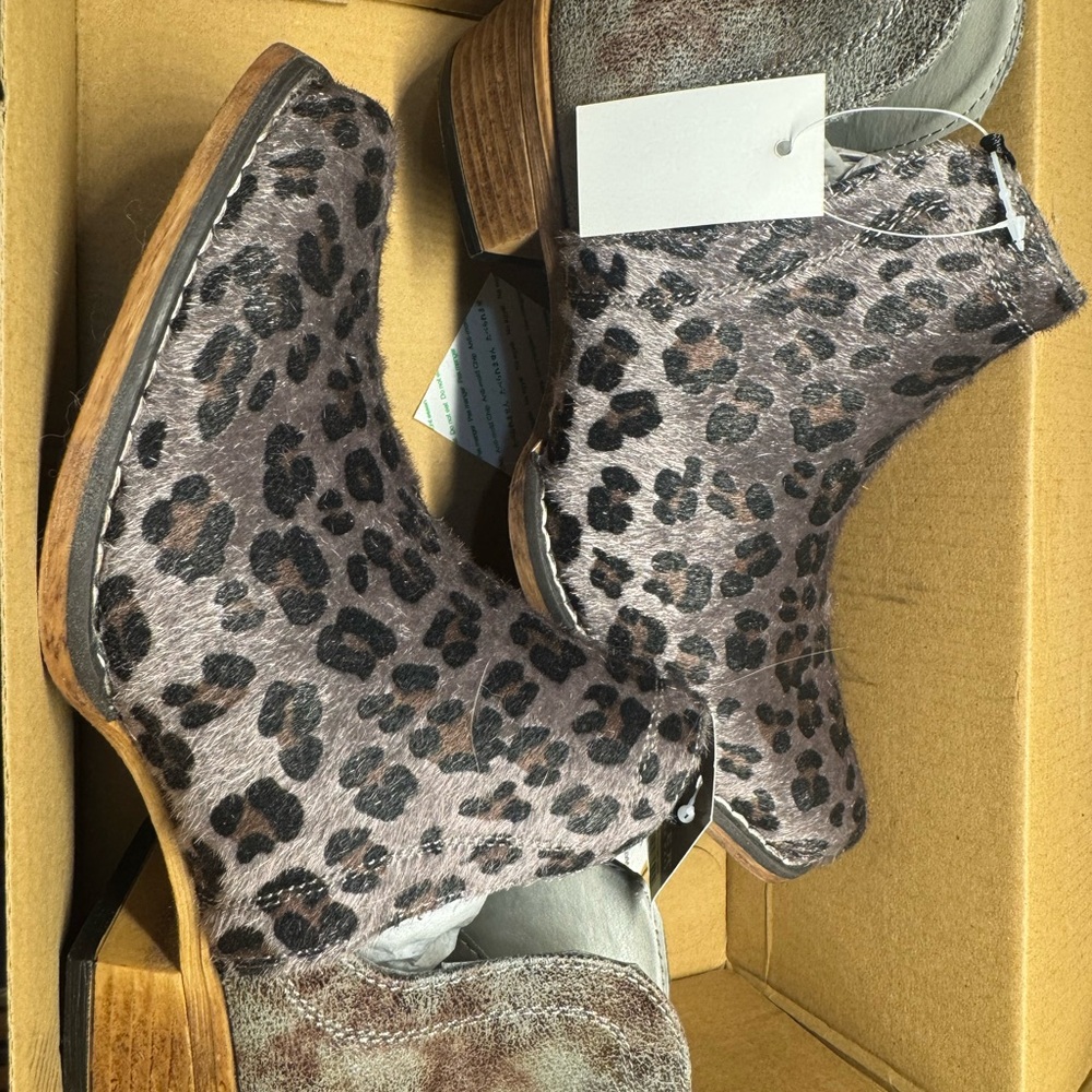 Roper Ava Grey Ankle Boots - Picture 2 of 3